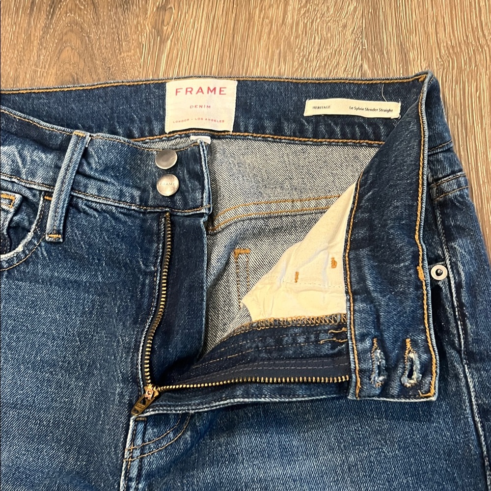 Frame Heritage Le Sylvie Slender Straight denim Size 26 - Picture 5 of 12